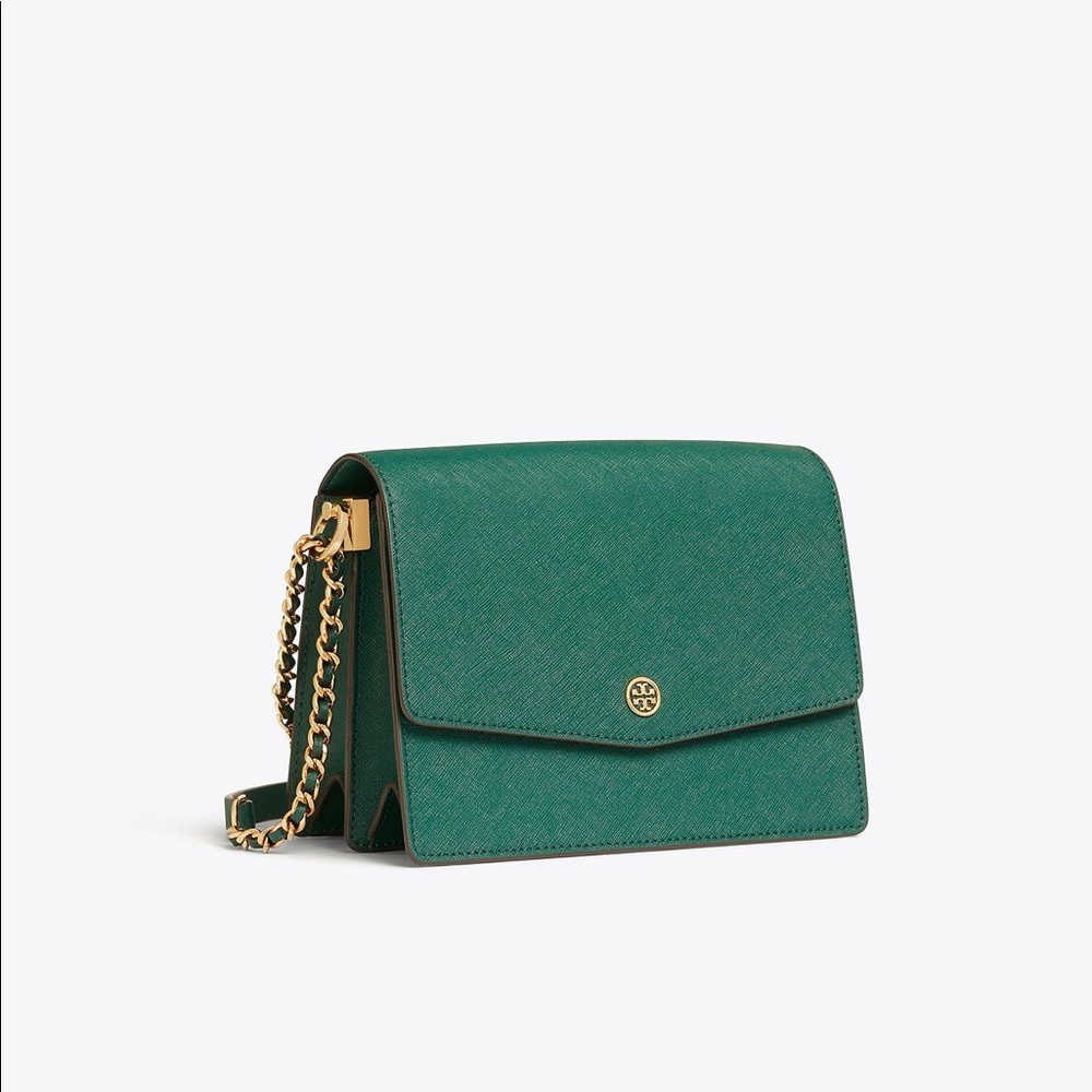 Emerald Green Tory Burch Robinson crossbody
